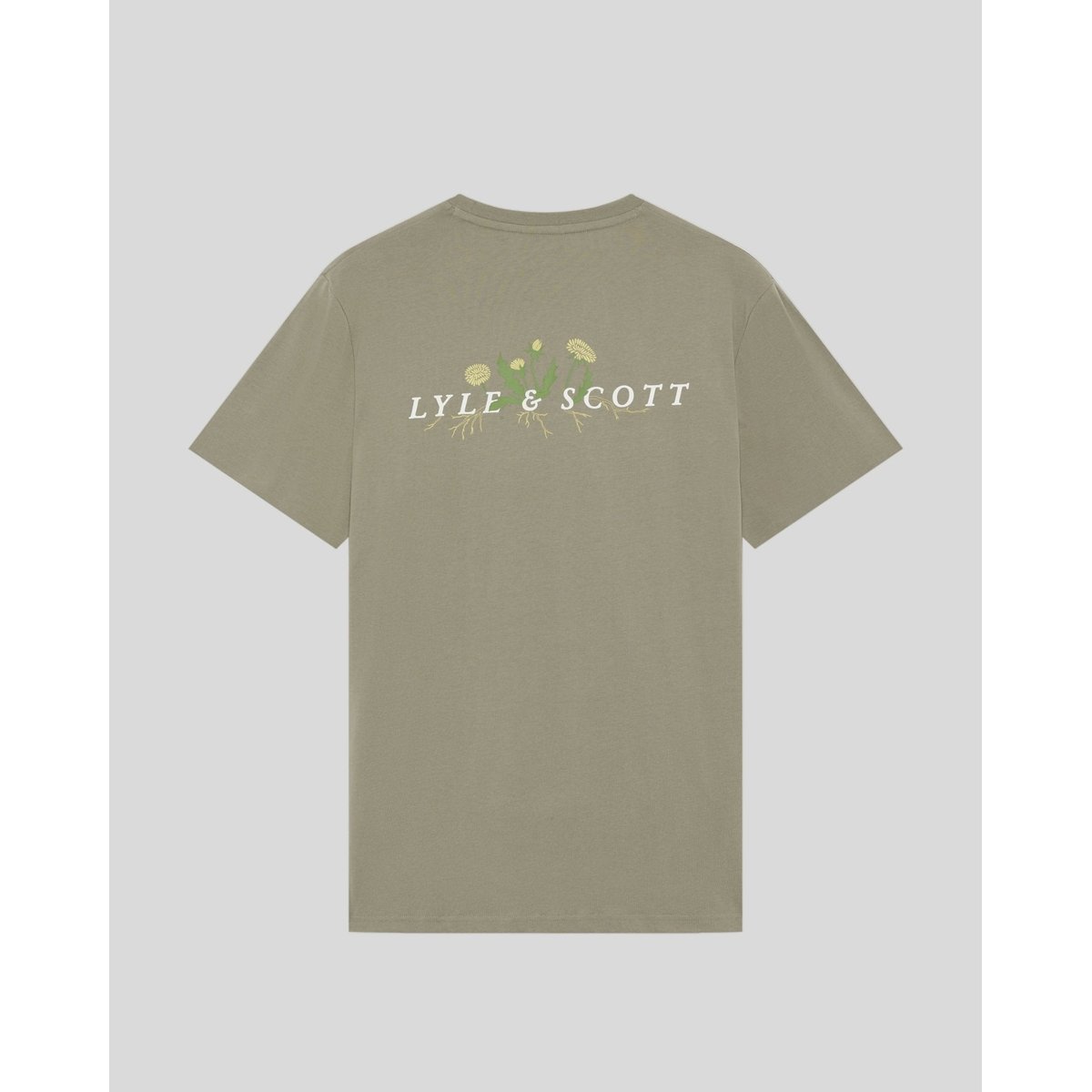 T-shirt botanique graphique brun peluche, LYLE & SCOTT