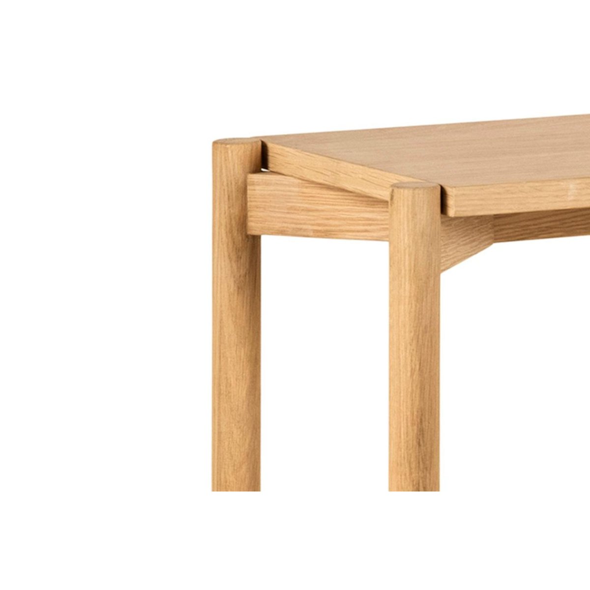 Bibliothèque basse scandinave en chêne clair 4 tablettes - BRENDA bois clair, HELLIN, DEPUIS 1862