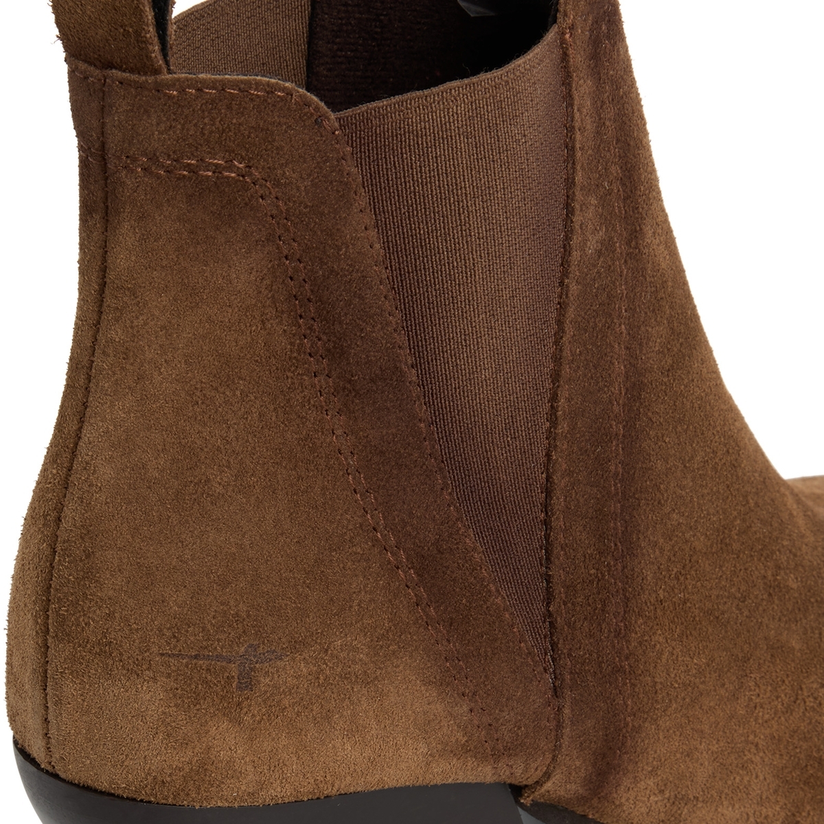 Bottine Chelsea en cuir marron, TAMARIS
