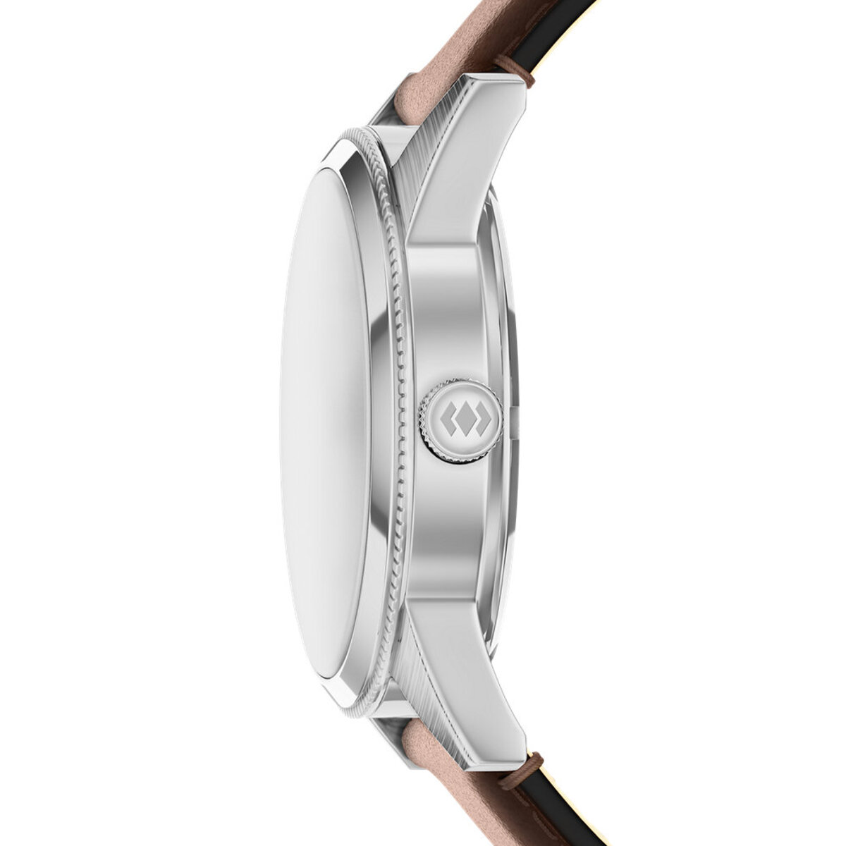 Montre Analogique PEARSON argenté bleu foncé marron, FOSSIL