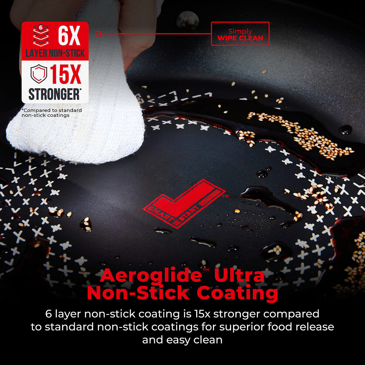 5-Piece Smart Start Ultra Forged Cookware Set black, TOWER