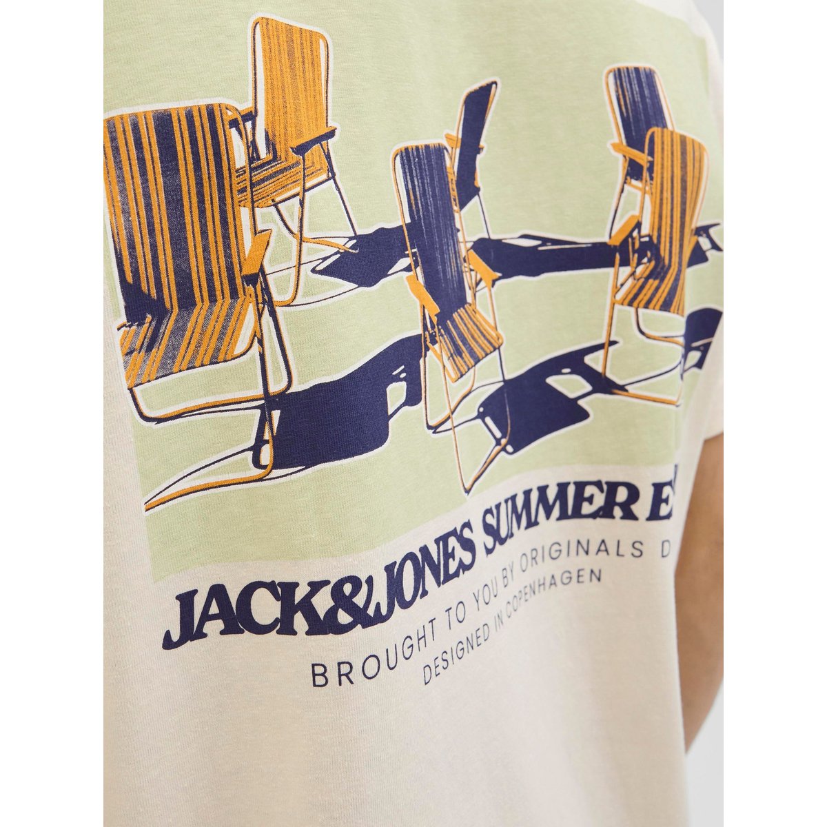 T-Shirt antique white, JACK & JONES