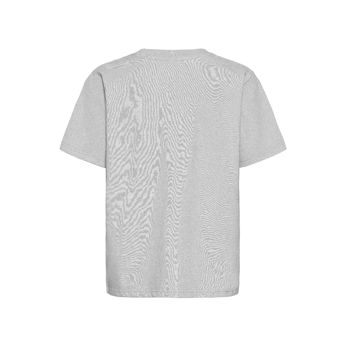 T-shirt manches courtes, col rond, coupe droite gris grey melange, ICHI