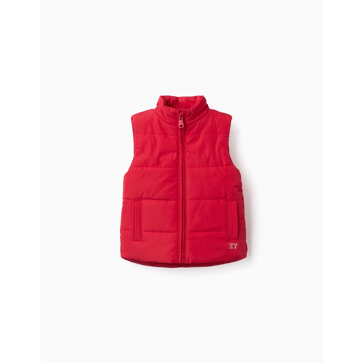 Doudoune sans manches avec doublure en polaire et poches latérales rouge, ZIPPY
