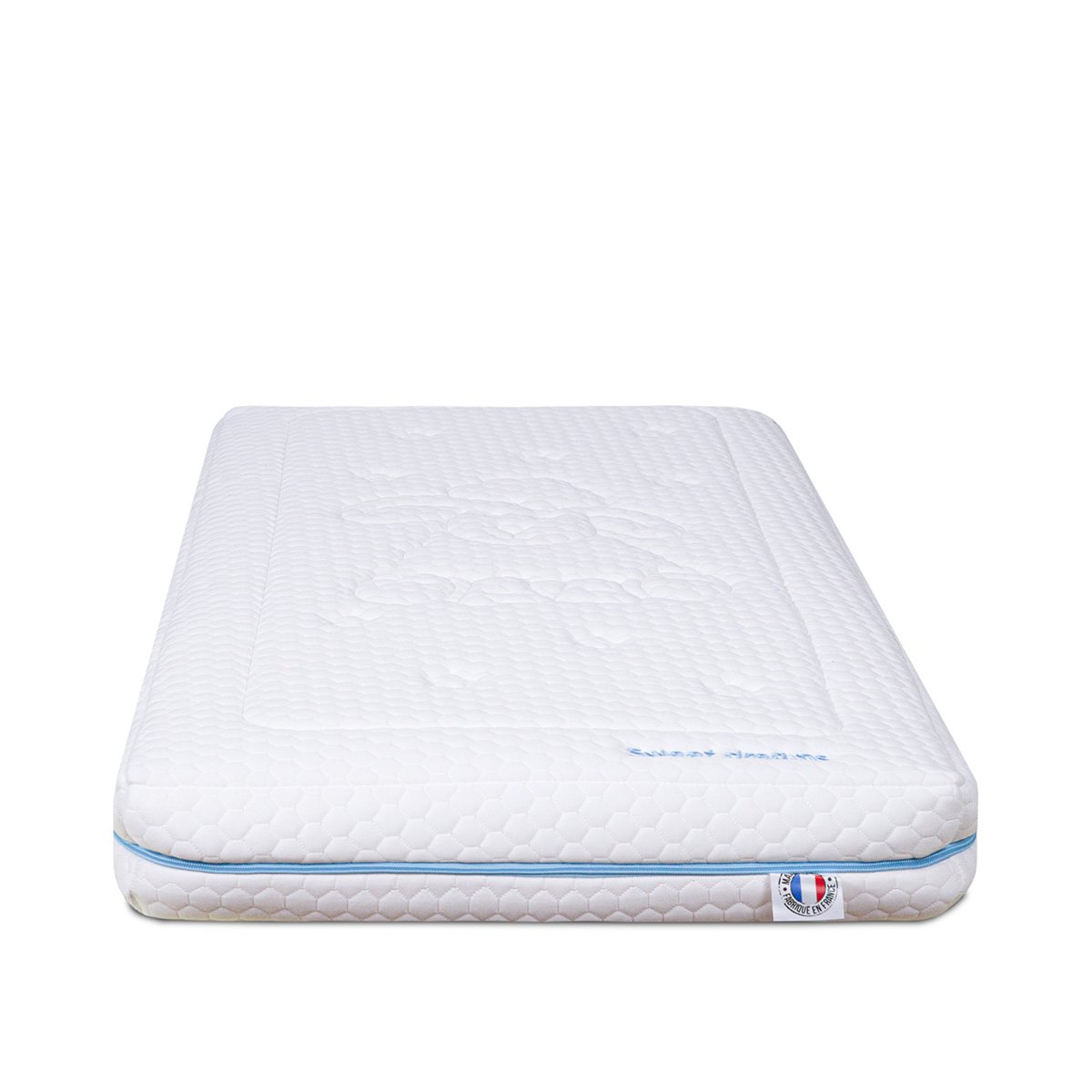 Matelas Mousse bébé Sweet Dreams Bleu 60x120 cm bleu, MINEA