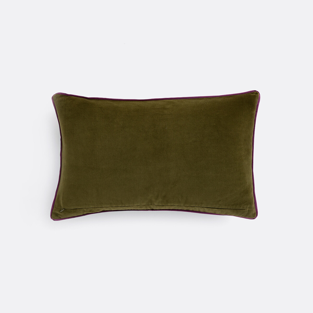 Housse de coussin en coton imprimé block-print, SHANDIRA ecru/kaki, LA REDOUTE INTERIEURS
