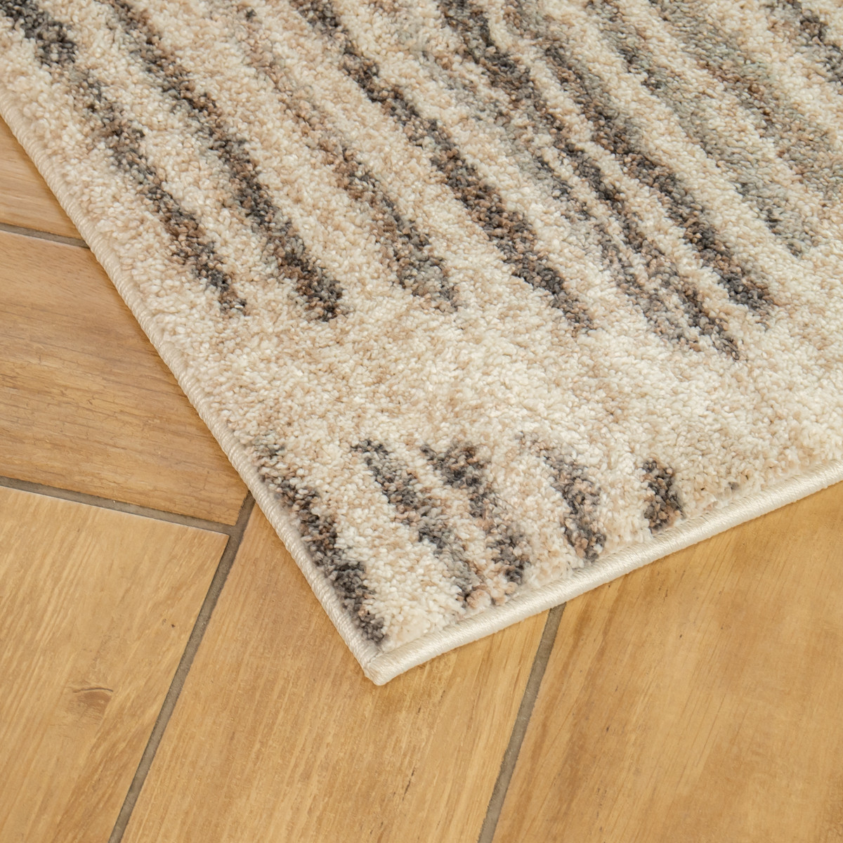Tapis déco intérieur style berbère losanges TUNIS beige naturel, FUTURE HOME