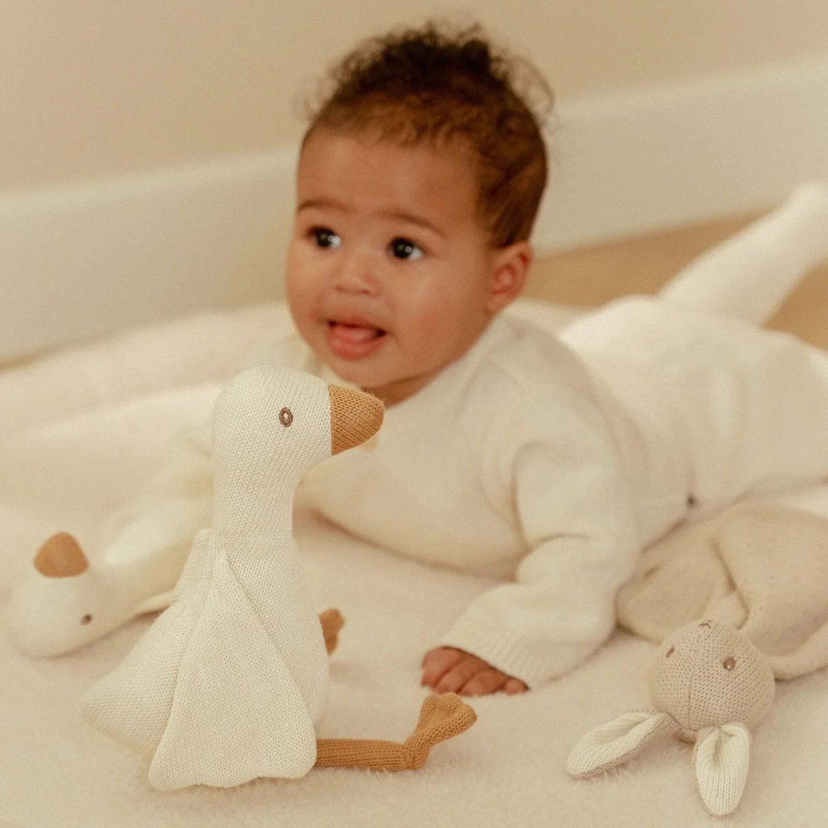 Coffret cadeau tricoté NEWBORN beige, LITTLE DUTCH
