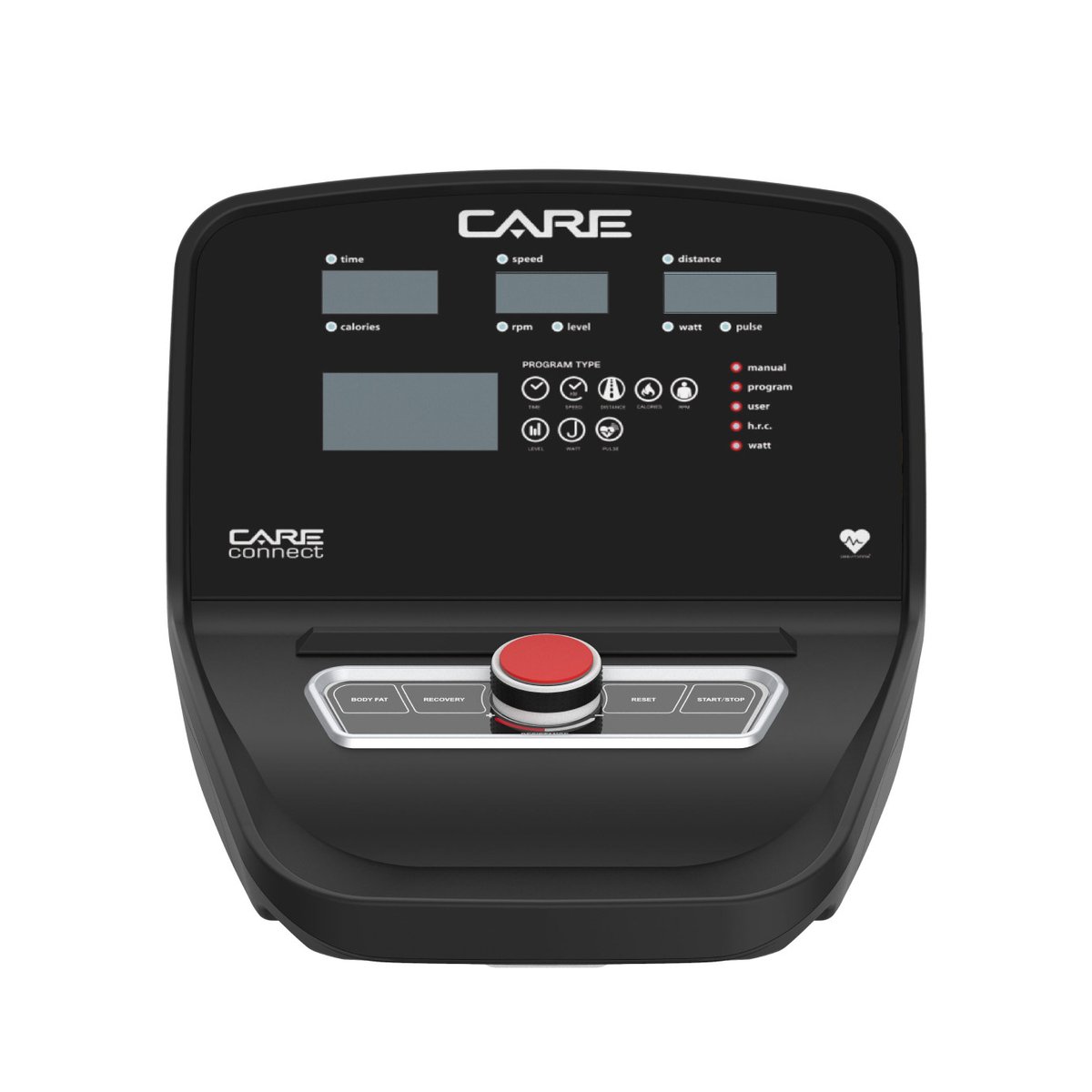Vélo elliptique ELLIPTER FD LED auto-alimenté - CARE - ergomètre connecté noir, CARE FITNESS