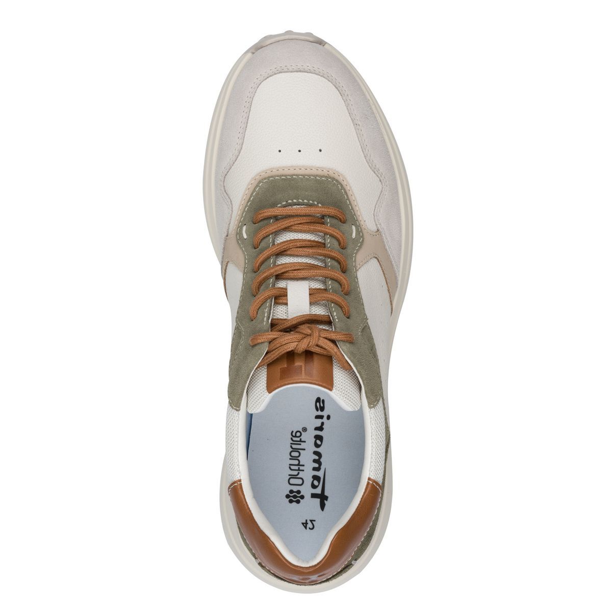 Basket homme vert olive combiné, TAMARIS
