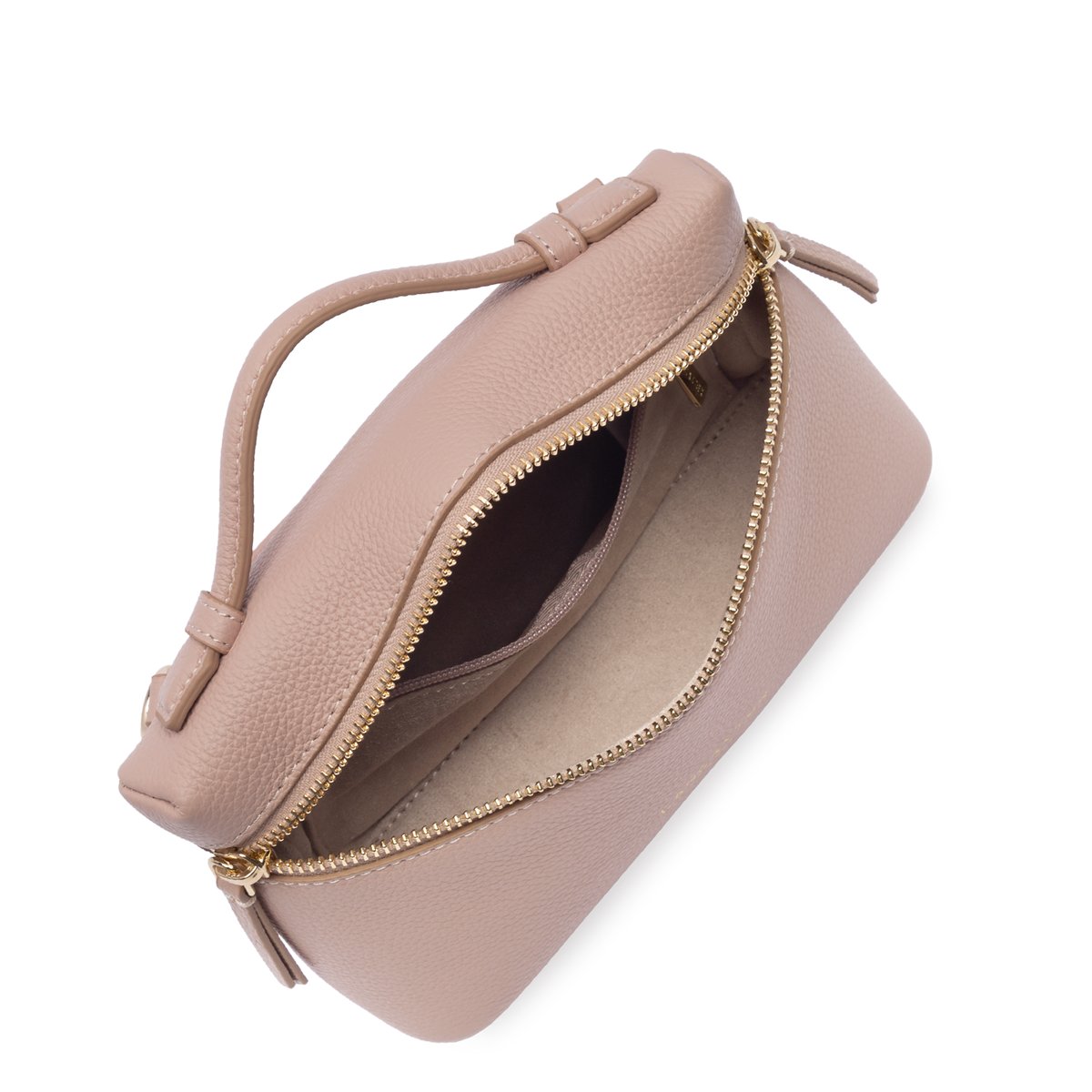 Petit sac boite MILANO TRÉSOR nude, LANCASTER