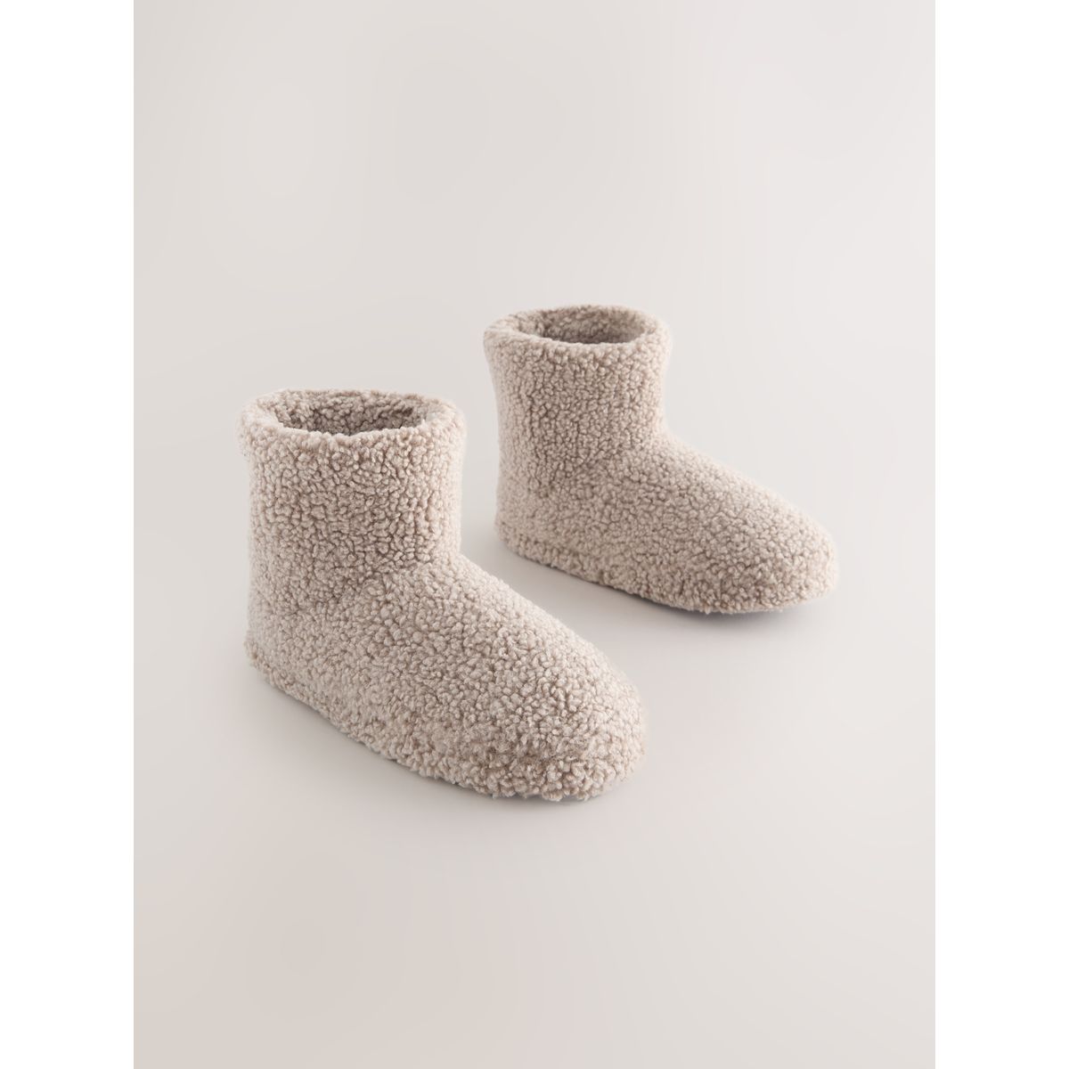 Chaussons style bottines neutre borg, NEXT