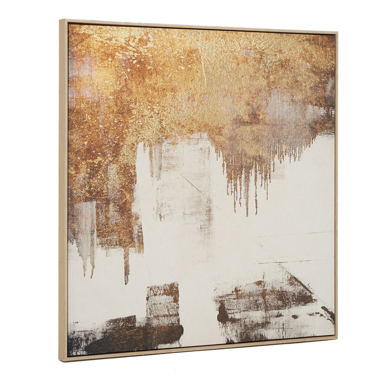 103cm Gold Foil Abstract Wall Art gold-coloured, FIFTY FIVE SOUTH