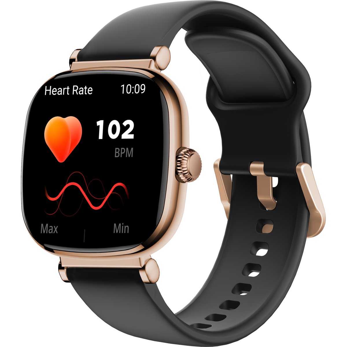 Montre connectée ICE SMART SQ 2.0 doré rose noir, ICE-WATCH