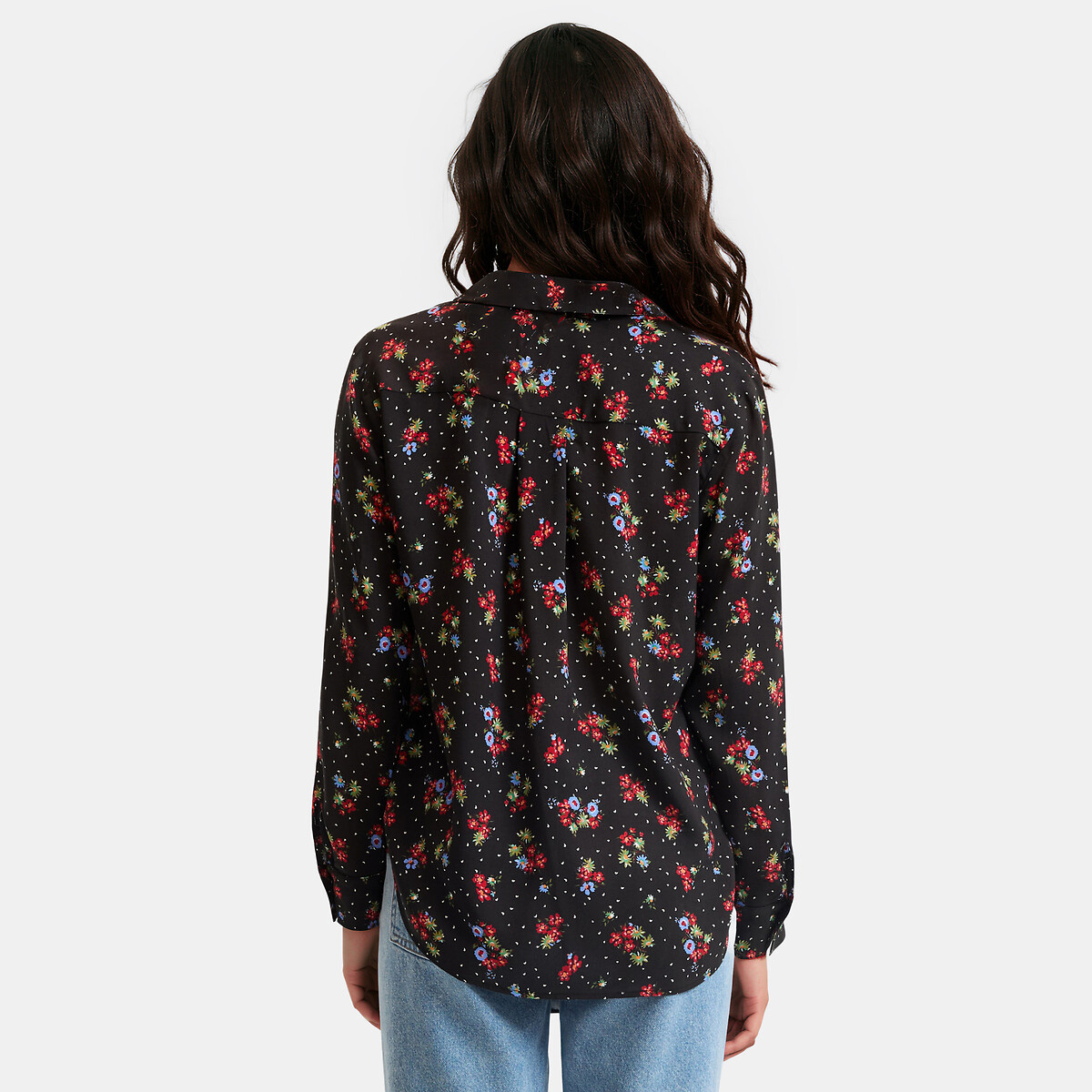 Hemd met bloemenprint en lange mouwen bloemenprint, LA REDOUTE COLLECTIONS