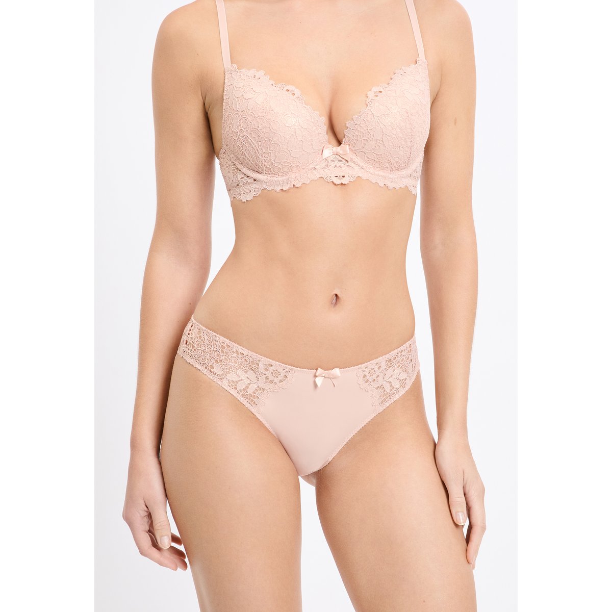 Hipster en microfibre et dentelle SUCCESS petunia, ETAM