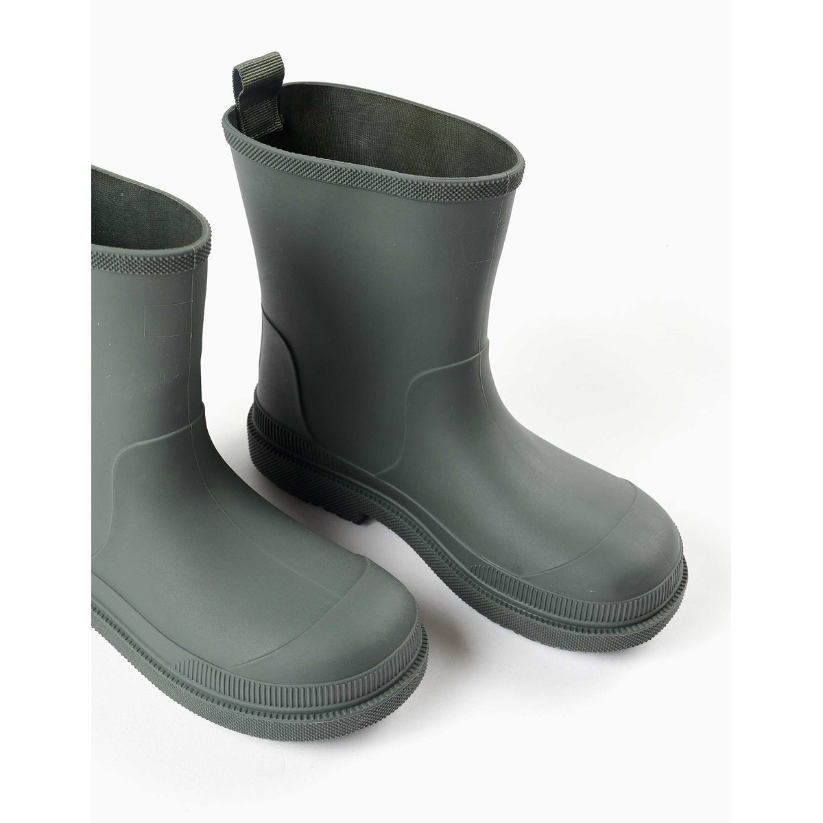 Bottes de pluie en caoutchouc avec semelle antidérapante vert, ZIPPY