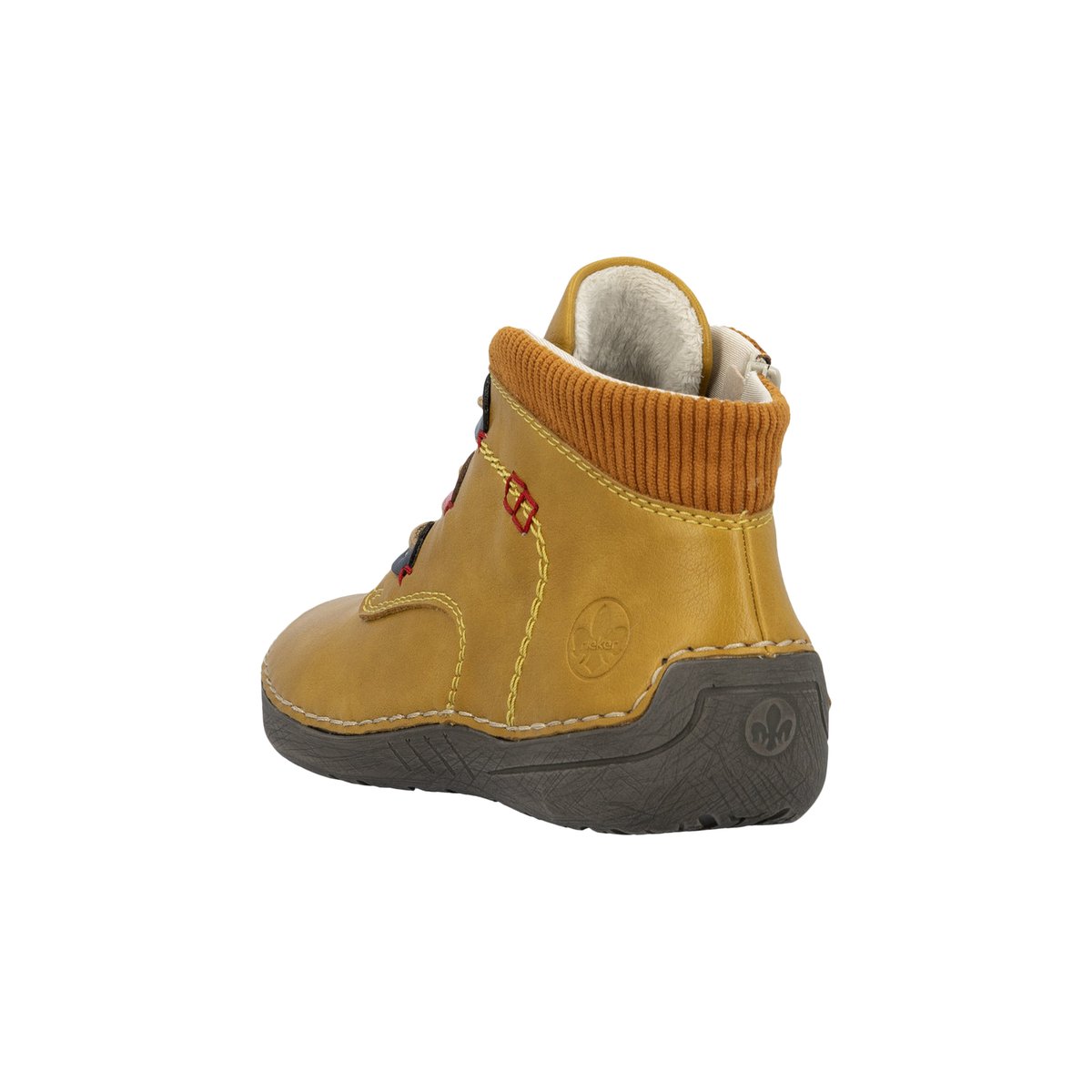 Basket Montante à Lacets Raposa jaune, RIEKER