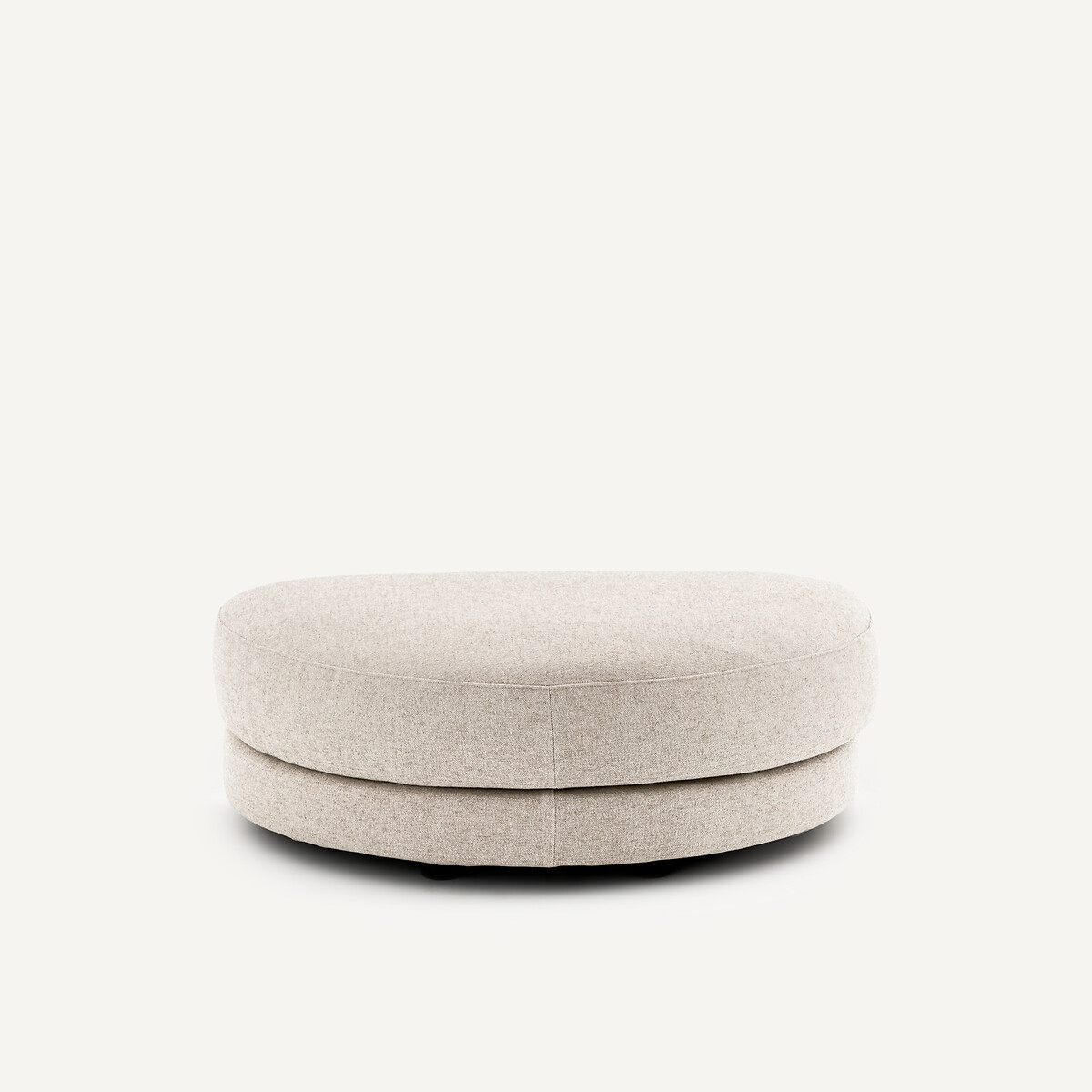Apoio para os pés modulável em viscose texturada e linho, TIBERIO natural, AM.PM
