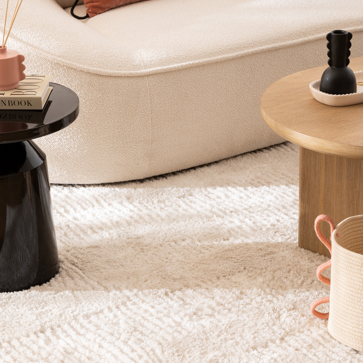Tapis esprit berbère ANOAI ivoire, ATMOSPHERA
