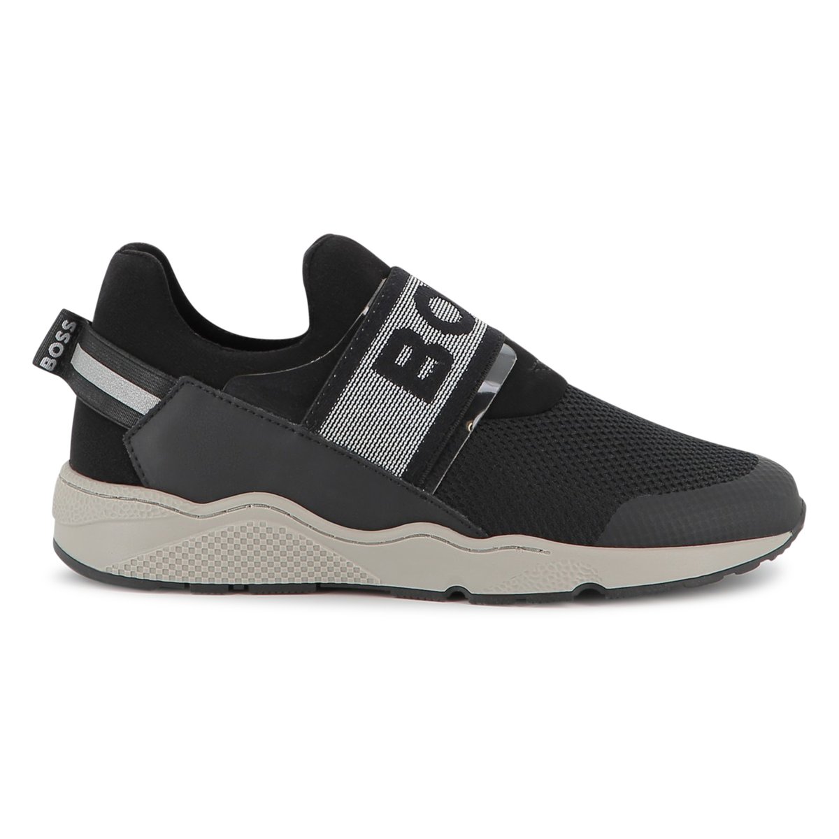 Sneakers elasticizzate black, BOSS KIDSWEAR