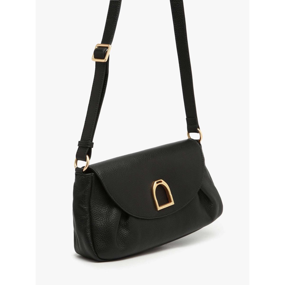 Sac bandoulière Shadow cuir noir, ETRIER