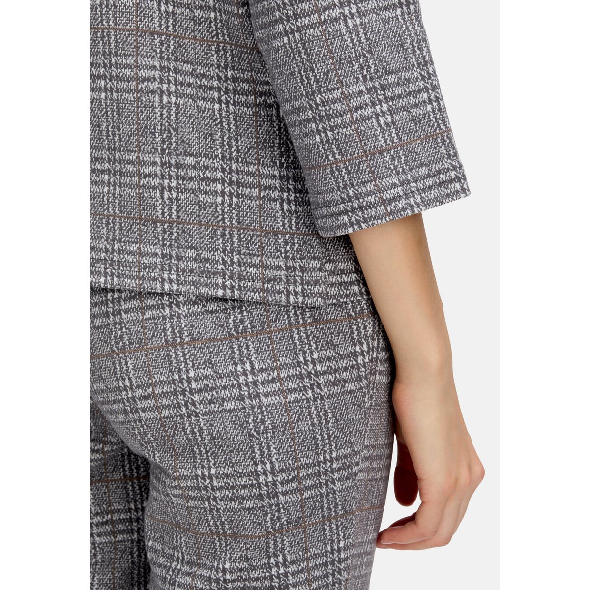 Sweat-shirt à col gris/beige, BETTY BARCLAY