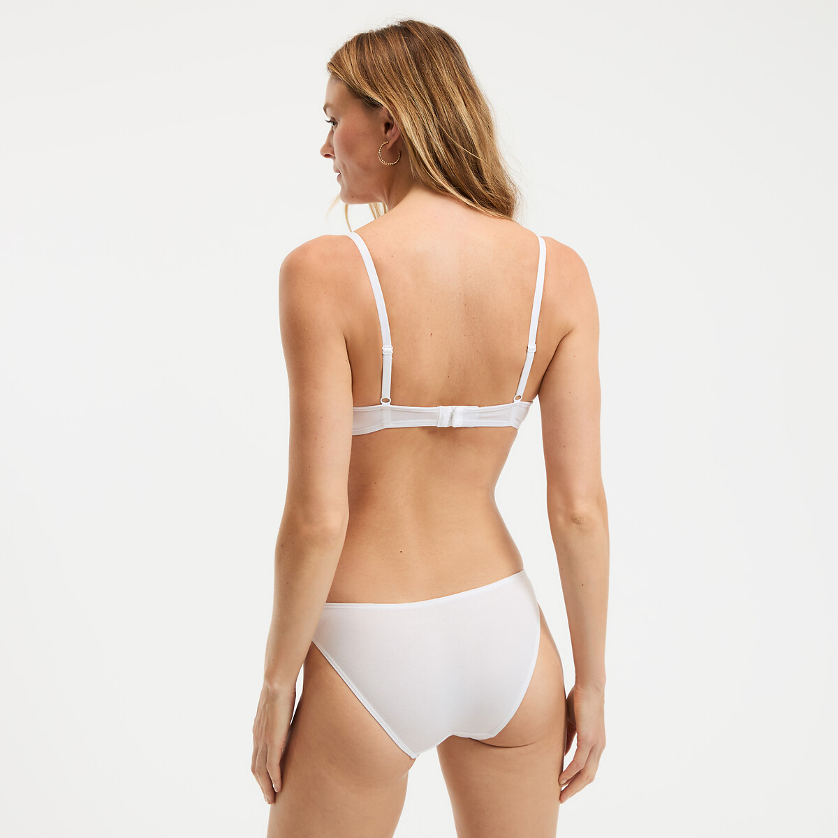 Soutien-gorge ampliforme uni Cottone blanc, LA REDOUTE COLLECTIONS