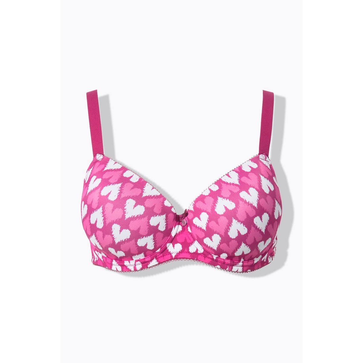 Soutien-gorge motif cœurs fuchsia, ULLA POPKEN