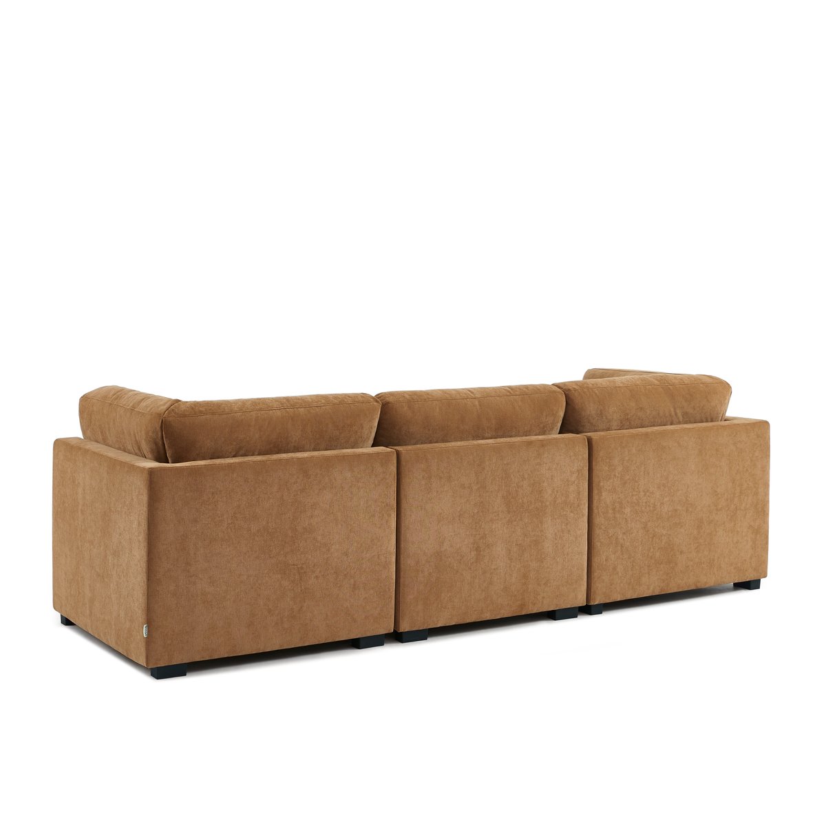 Canapé droit modulable 3 pièces en tissu BILLIE ecureuil, SORELH
