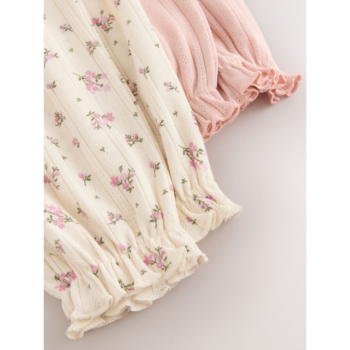 Pyjama style jogging en pointelle, lot de 2 rose, NEXT