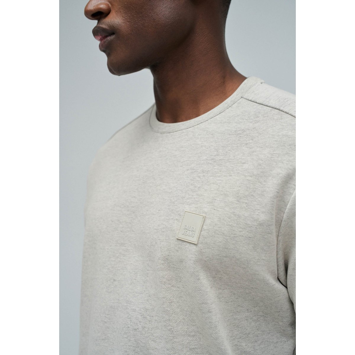 T-SHIRT AVEC BRANDING beige, SALSA JEANS
