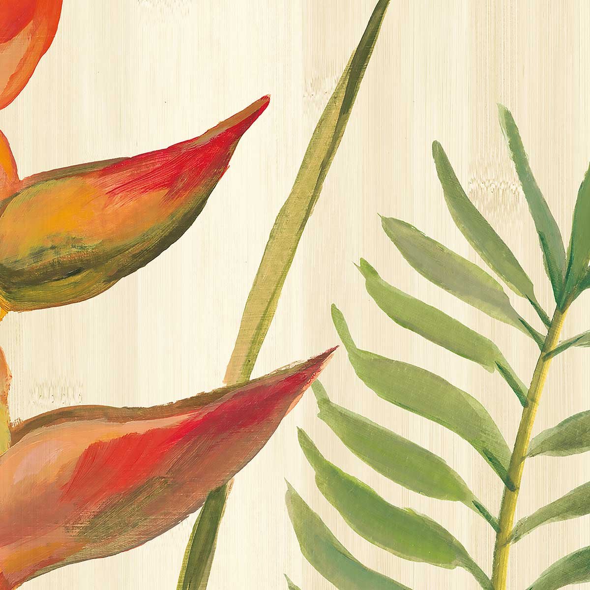 Tableau Oiseaux du paradis en aquarelle tableau alu dibond, HEXOA