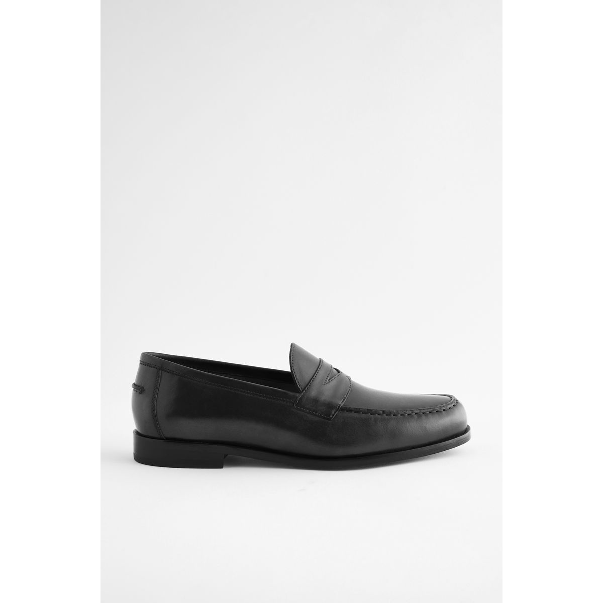 Mocassins à enfiler coupe classique noir, NEXT