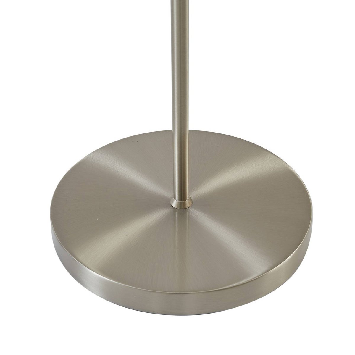 Lampadaire en métal moderne, Melanie nickel mat, gris, LINDBY
