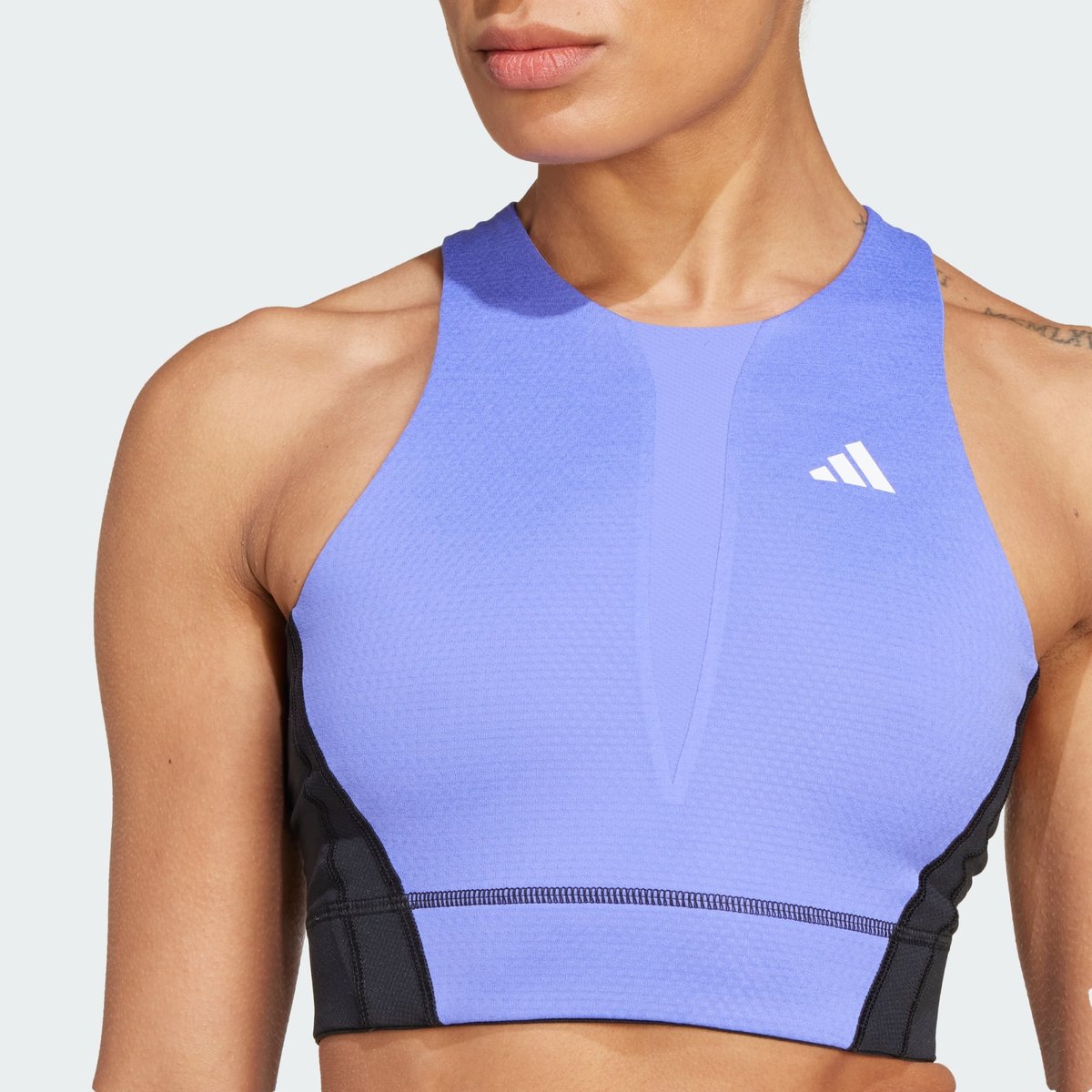 Crop top de tennis Pro HEAT.RDY cobalt blue / black, adidas Performance