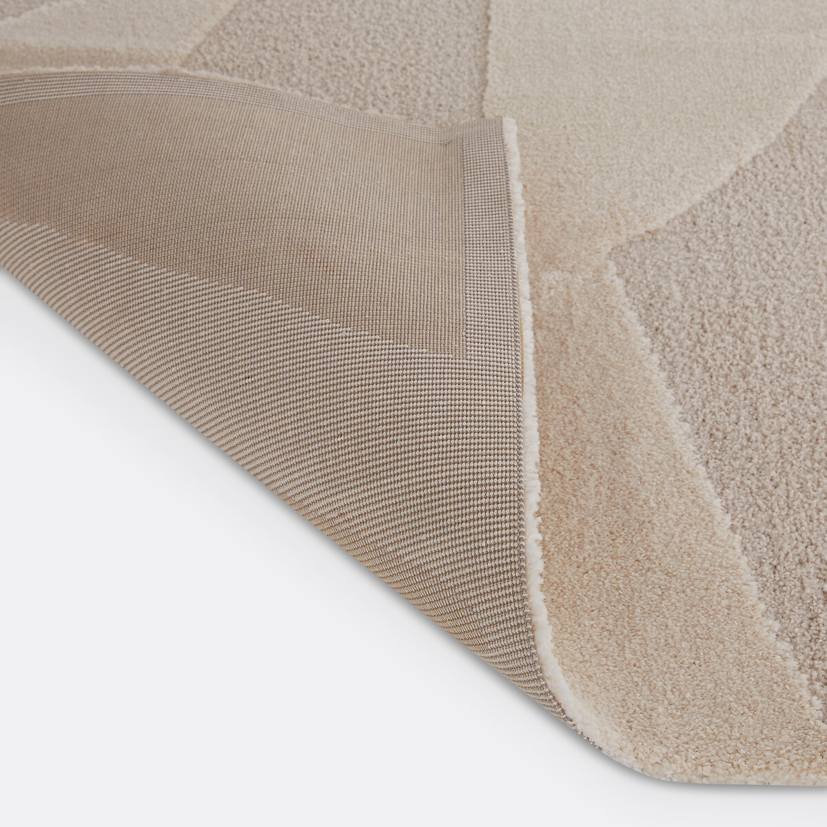 Teppich Broga mit abstraktem Muster ecru, LA REDOUTE INTERIEURS