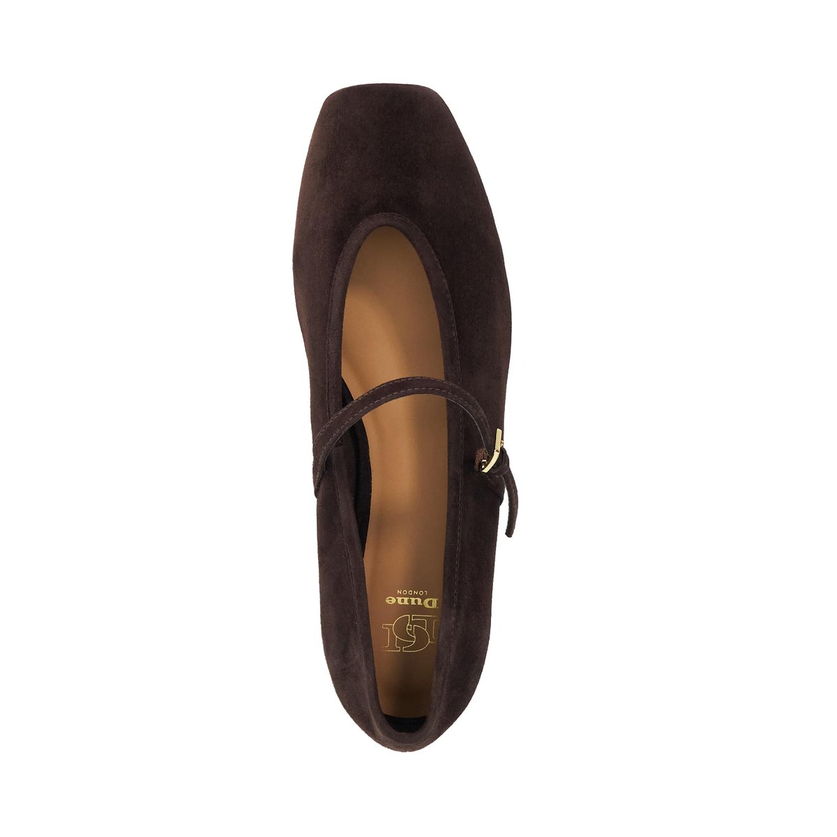 Mary-Janes en cuir suédé - HEARTHROB brown-suede, DUNE LONDON