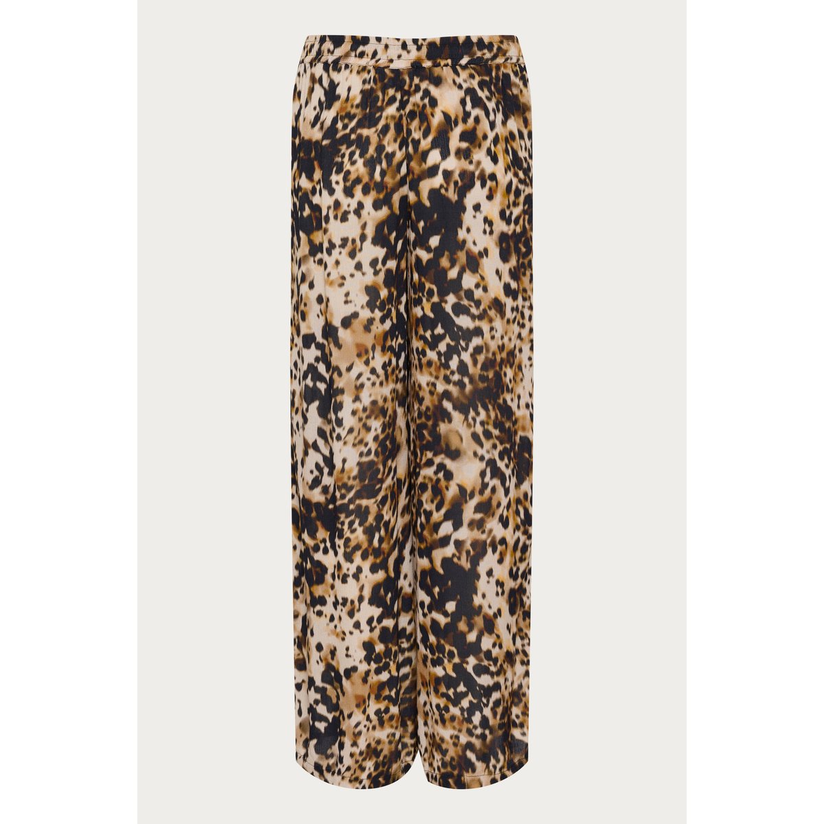 Casual pants beige marron noir leopard animalier, KAFFE