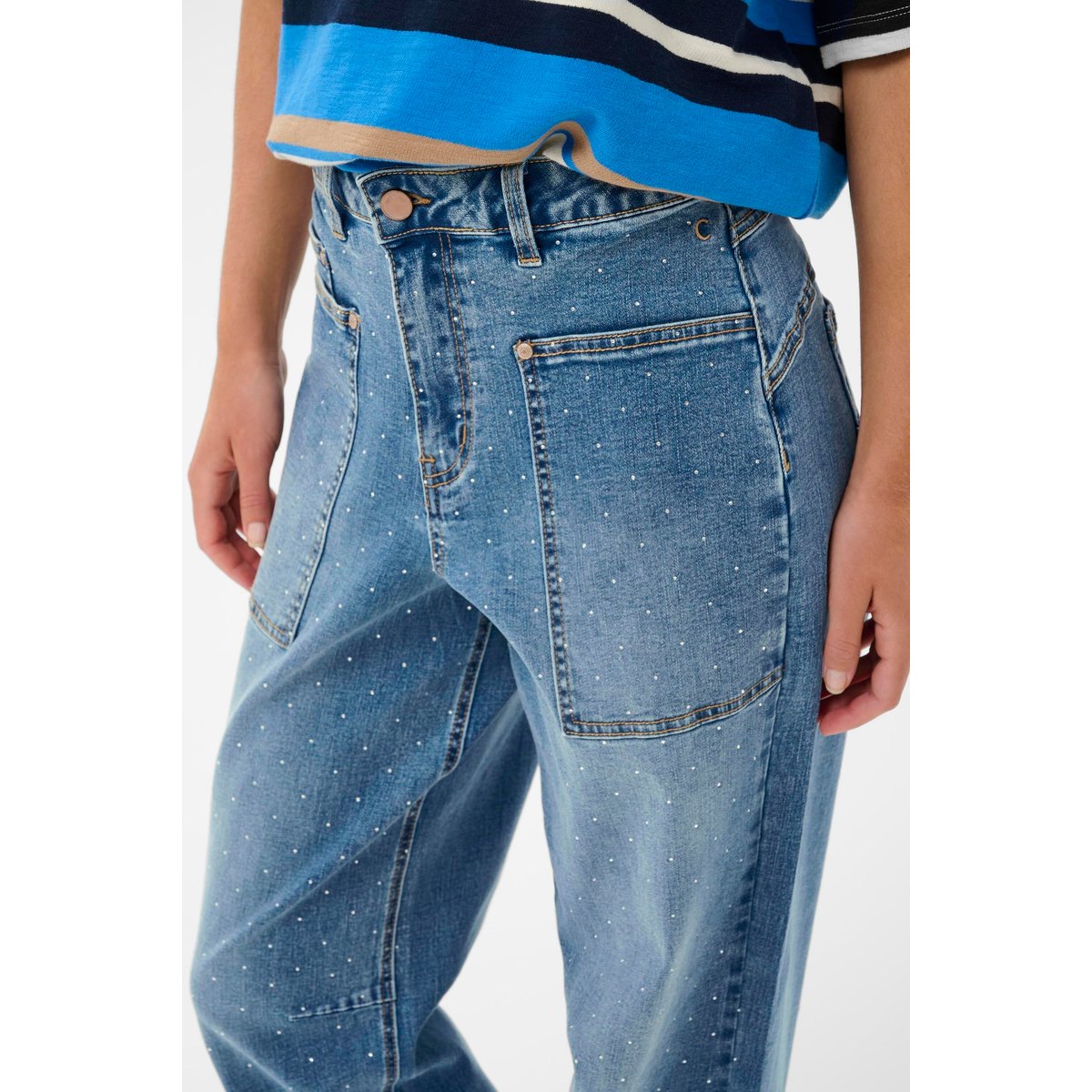 Jeans bleu cambell medium blue denim, CREAM