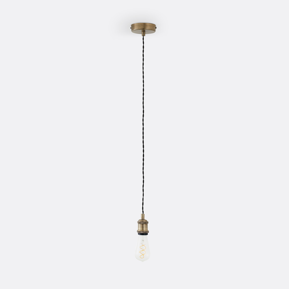 Cavo elettrico per lampadario E27, Baulind nero/ottone, LA REDOUTE INTERIEURS