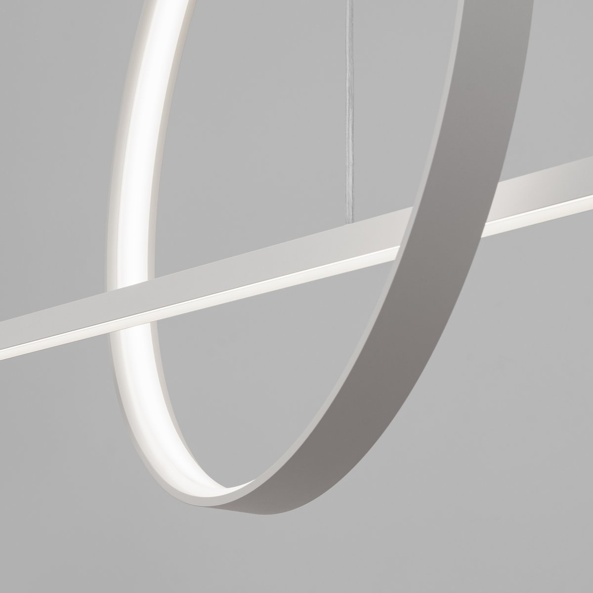 Suspension Aluminium Blanc LED 2 Glad blanc, EDEN