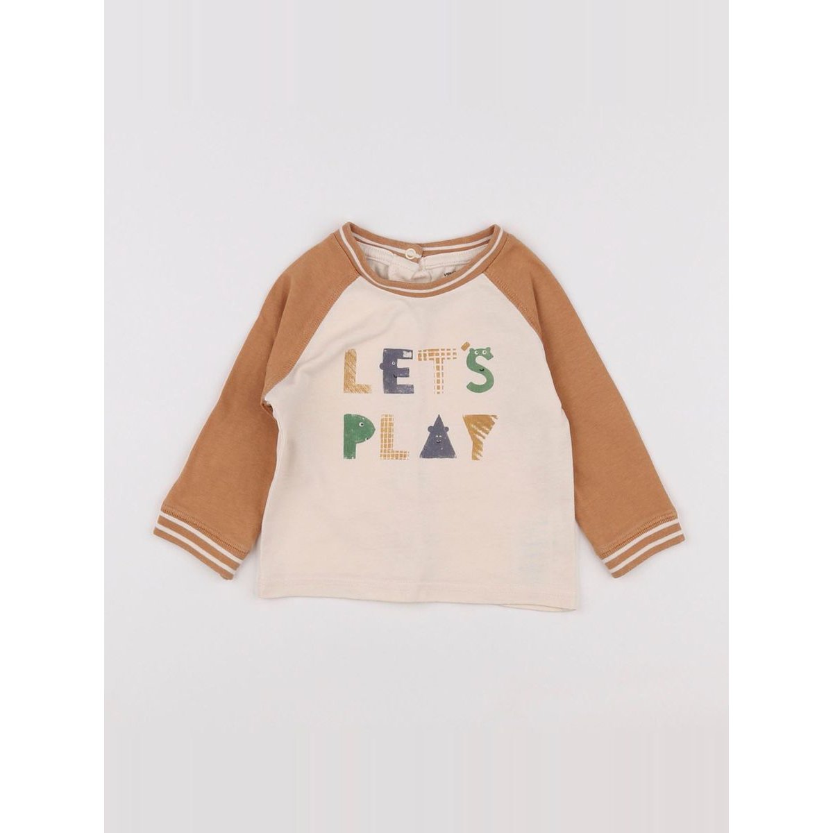 Tee-shirt - Très bon état beige, blanc, VERTBAUDET