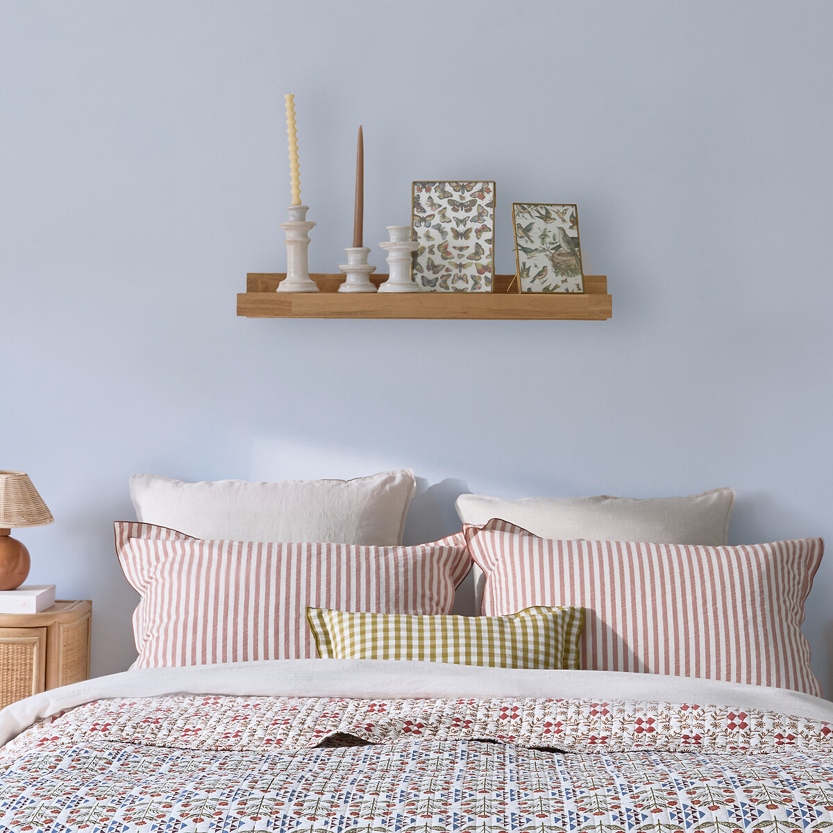 Estante de pared de roble macizo, longitud 80 cm, HIBA natural, LA REDOUTE INTERIEURS