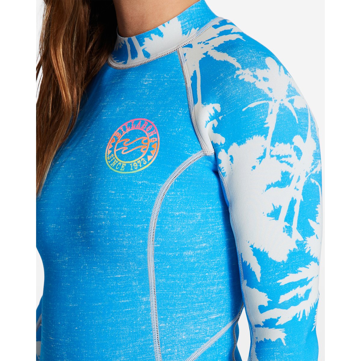 Springsuit manches longues 2/2MM SPRING FEVER bleu blue hawaii, BILLABONG