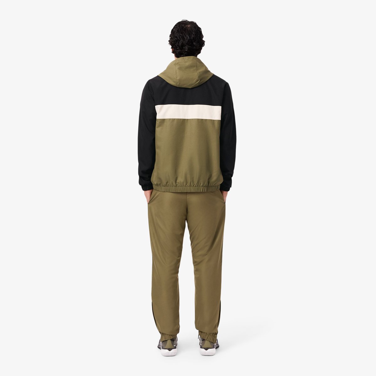 Ensemble survêtement Sport taffetas diamanté vert-7pi, LACOSTE