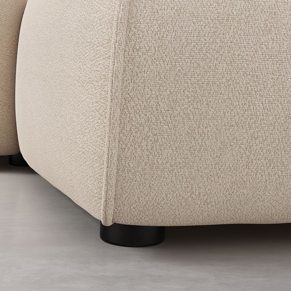Canapé d'angle tissu CELESTE beige, HABITAT