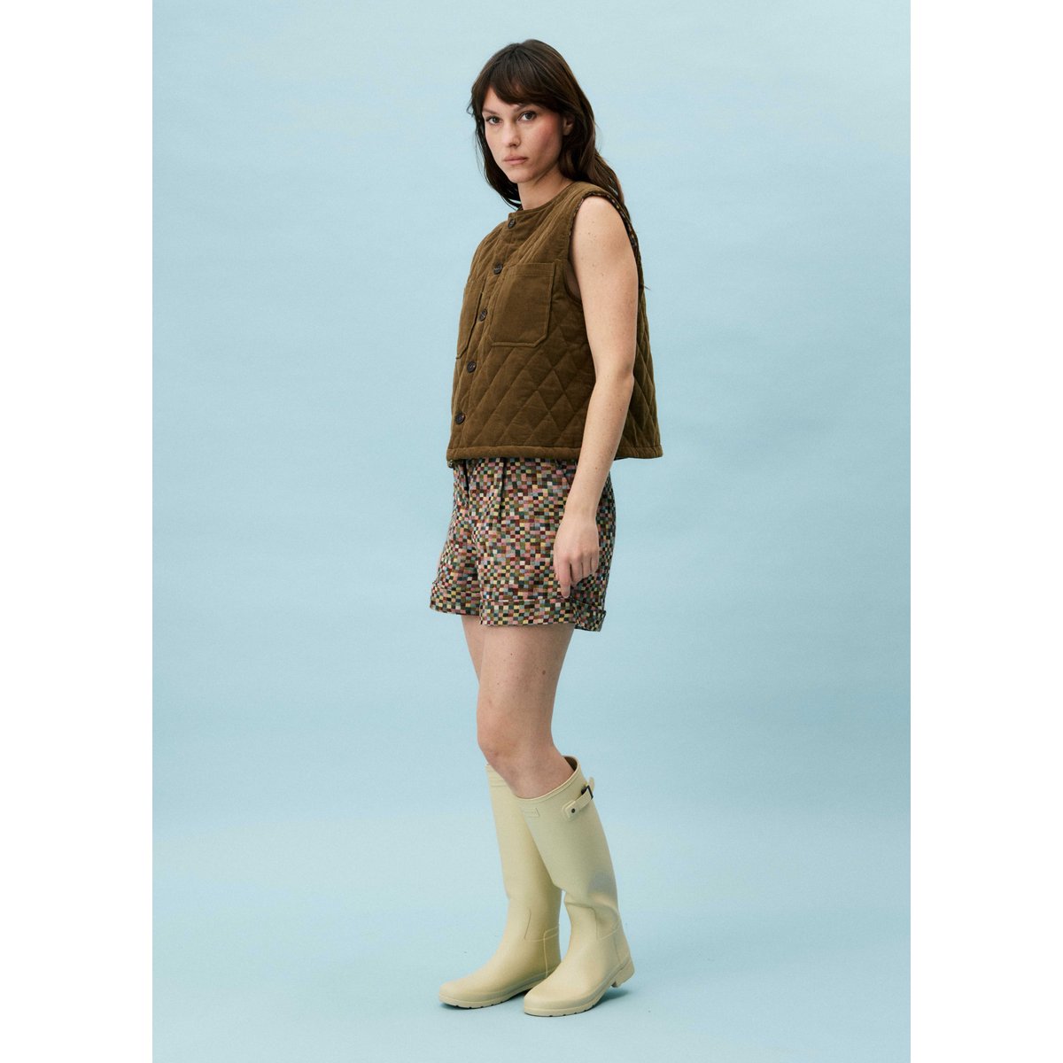 Gilet en coton LYSANDRA multicolore, FRNCH