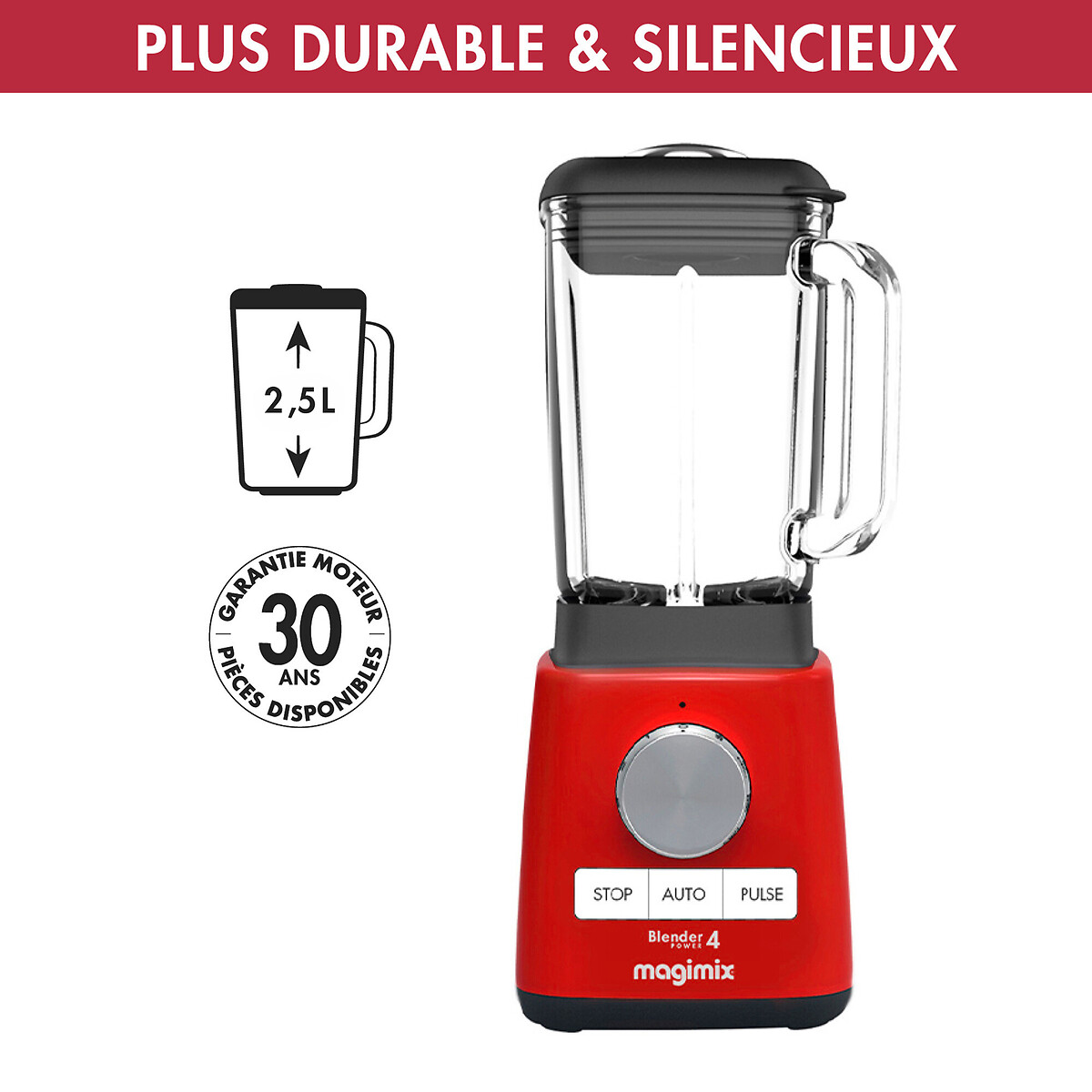 Blender Power  4  11629 rouge, MAGIMIX