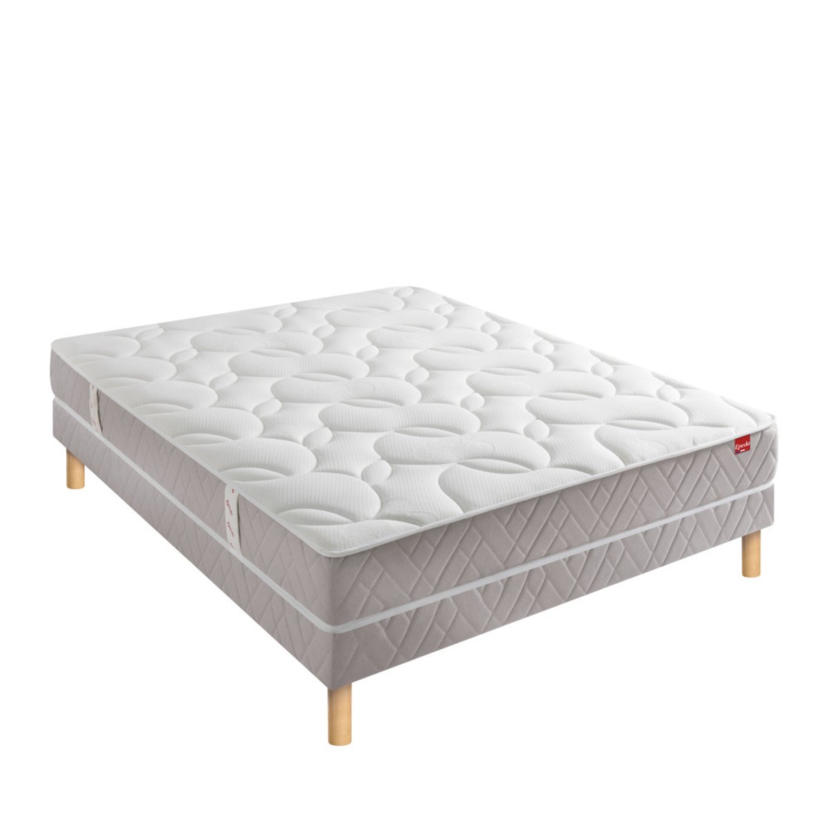 Matelas à ressorts, accueil équilibré- MUSE 3 blanc, EPEDA